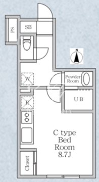 ラヴィエール錦糸公園 902 間取り図