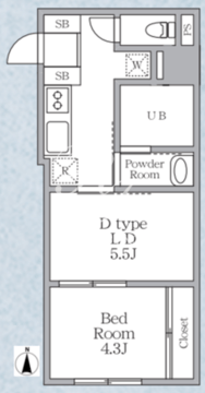 ラヴィエール錦糸公園 901 間取り図
