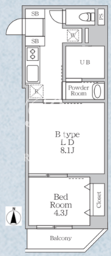 ラヴィエール錦糸公園 601 間取り図
