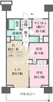ザ・パークハウス亀戸九丁目 902 間取り図
