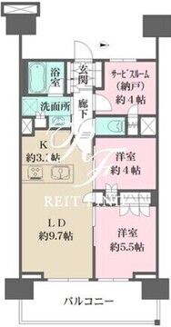 ザ・パークハウス亀戸九丁目 1202 間取り図