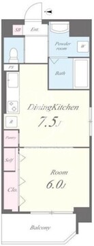 スカイラグーナ 401 間取り図
