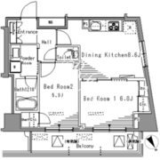 パークアクシス新板橋ウエスト 1202 間取り図