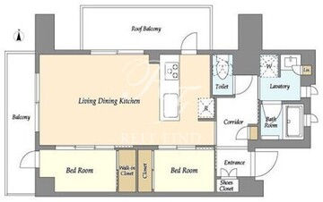 アイフラット品川戸越パークサイド 705 間取り図