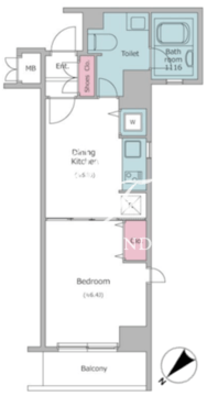 レジディア日本橋人形町 302 間取り図