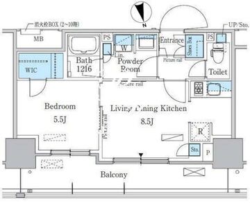 パークアクシス東陽町・親水公園 602 間取り図