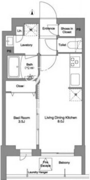 コンフォリア戸越公園 303 間取り図