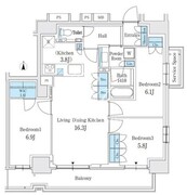パークホームズ東陽町 1001 間取り図