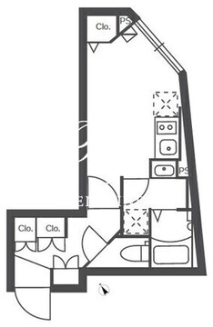 ルネサンスコート不動前 302 間取り図