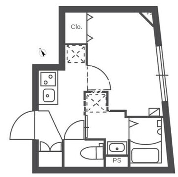 ルネサンスコート不動前 303 間取り図