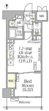 ザ・パークハビオ神楽坂レジデンスサウス 217 間取り図