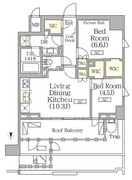 ザ・パークハビオ神楽坂レジデンスサウス 1027 間取り図