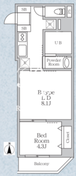 ラヴィエール錦糸公園 201 間取り図