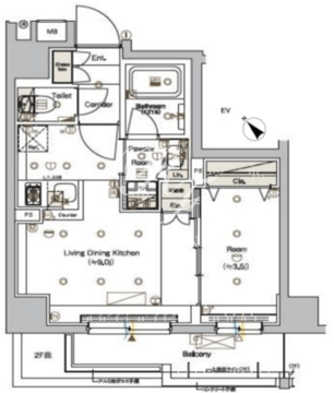 シーフォルム押上 201 間取り図