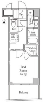レジディア板橋 204 間取り図
