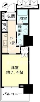 豊洲シエルタワー 504 間取り図