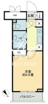 クロスレジデンス蒲田 414 間取り図