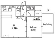 グランパセオ池尻大橋 402 間取り図