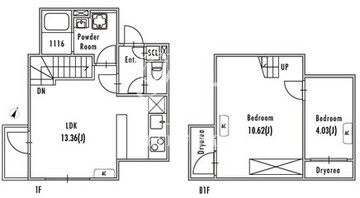 グランパセオ池尻大橋 101 間取り図