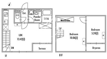 グランパセオ池尻大橋 102 間取り図