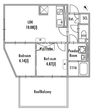 グランパセオ池尻大橋 303 間取り図