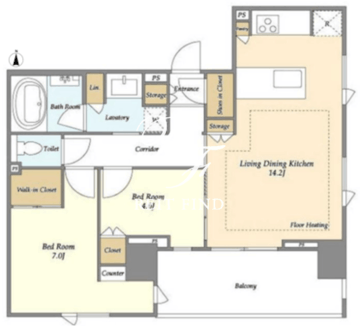 Mトリアノン 803 間取り図