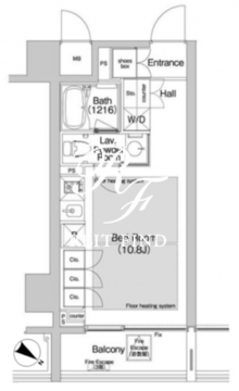 BPRレジデンス渋谷 1004 間取り図