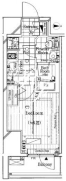 ガリシア代々木 503 間取り図