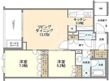 ザ・パークハウス広尾羽澤 409 間取り図