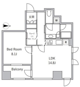 ラサンテ麹町 1002 間取り図