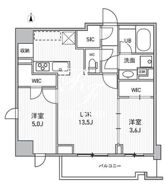 シーズンフラッツ両国サウス 801 間取り図