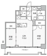 シーズンフラッツ両国サウス 202 間取り図