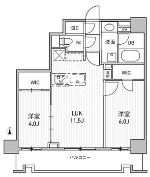 シーズンフラッツ両国サウス 602 間取り図