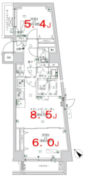 Kコート押上 305 間取り図