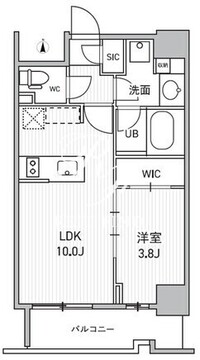 シーズンフラッツ両国サウス 403 間取り図
