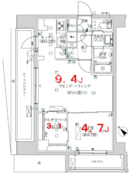 Kコート押上 501 間取り図