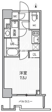 シーズンフラッツ両国サウス 204 間取り図