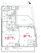 Kコート押上 702 間取り図