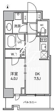 シーズンフラッツ両国サウス 908 間取り図