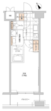 ヒューリック目白 704 間取り図
