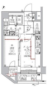 ジェノヴィア北池袋スカイガーデン 501 間取り図