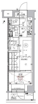 ジェノヴィア北池袋スカイガーデン 101 間取り図