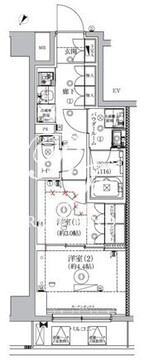 ジェノヴィア北池袋スカイガーデン 204 間取り図