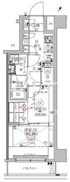ジェノヴィア北池袋スカイガーデン 104 間取り図