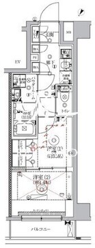 ジェノヴィア北池袋スカイガーデン 305 間取り図