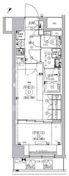 ジェノヴィア北池袋スカイガーデン 105 間取り図
