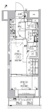 ジェノヴィア北池袋スカイガーデン 506 間取り図