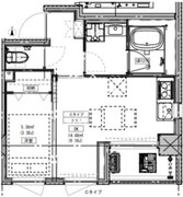 ルミーク北千住 207 間取り図