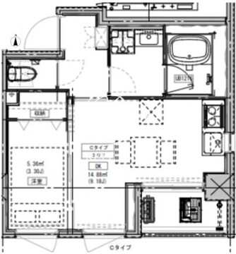 ルミーク北千住 207 間取り図