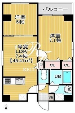 ブルーム錦糸町 401 間取り図